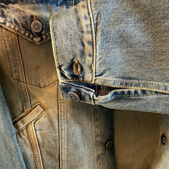 Maison Margiela Vintage Wash Blue Denim Jean Jacket Size 12 New Retails $1245 - Picture 5 of 15